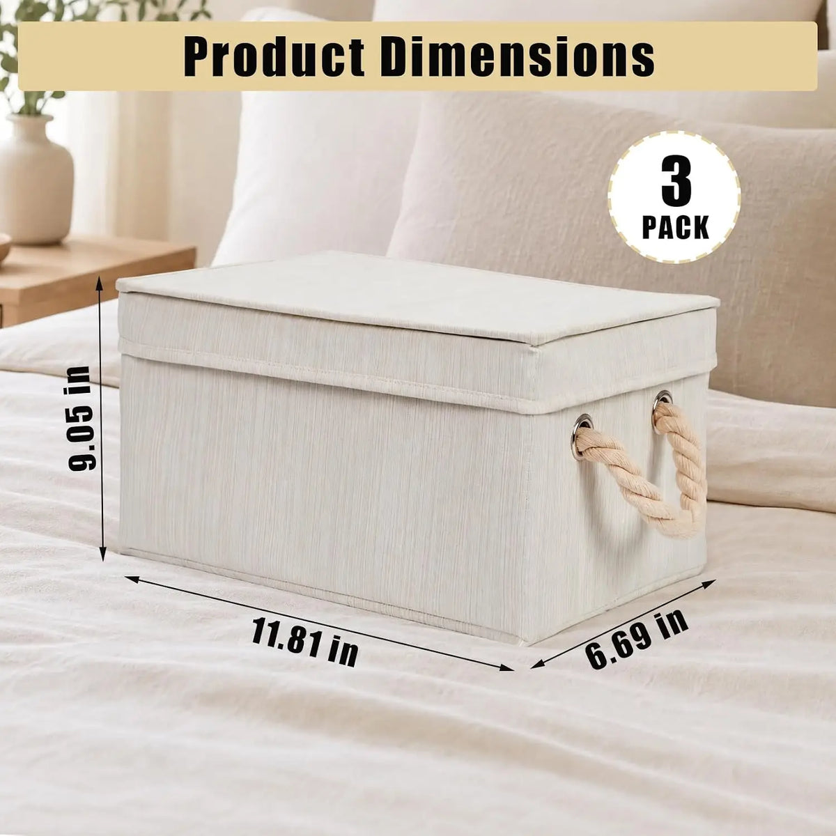 Garvee Home Fabric Storage Bins With Lids