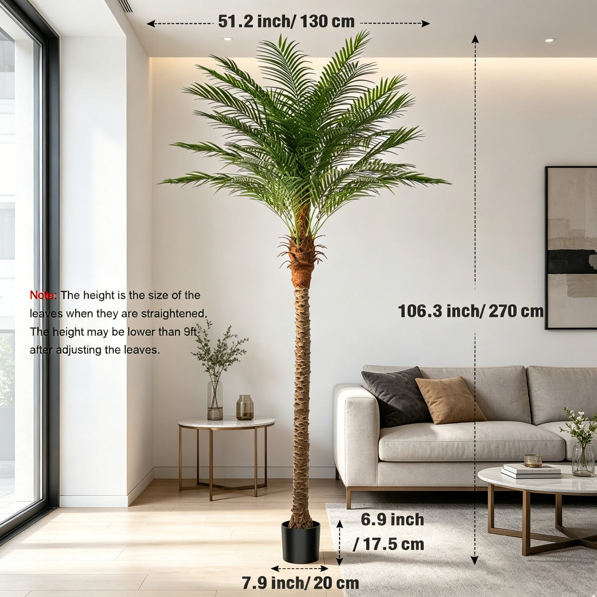 Olitree Artificial Palm Tree For Home Decor