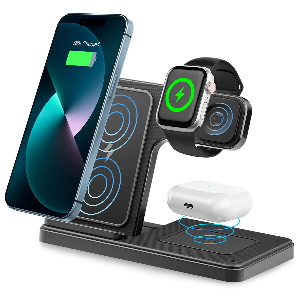 Foldable 15W Magnetic Wireless Charging Station