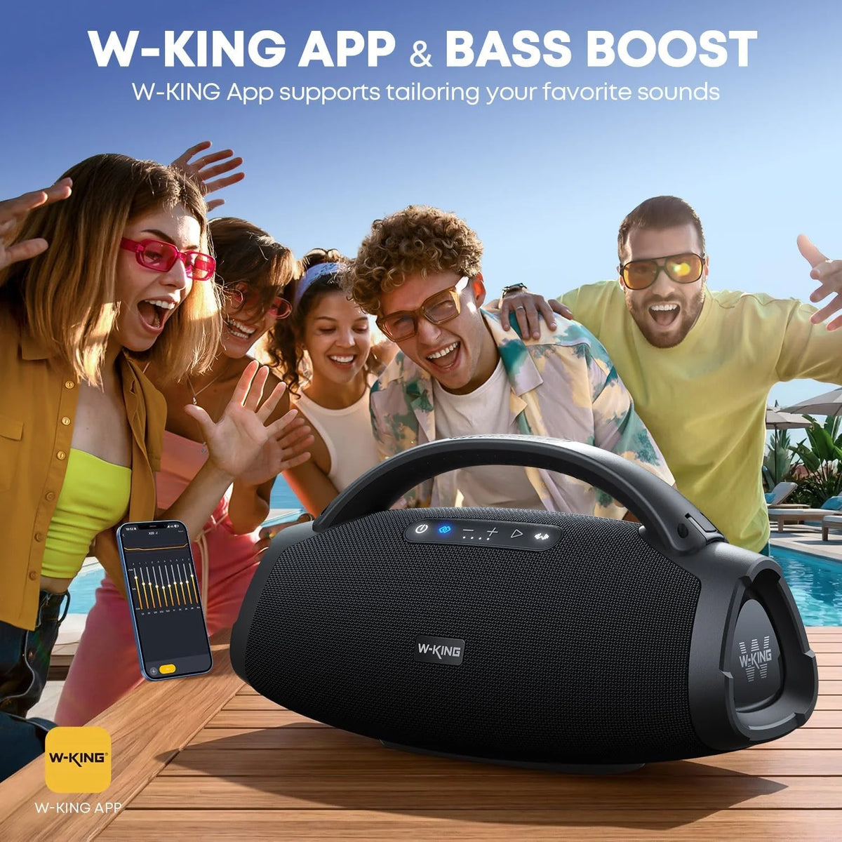W-KING 330W Wireless Bluetooth Speaker