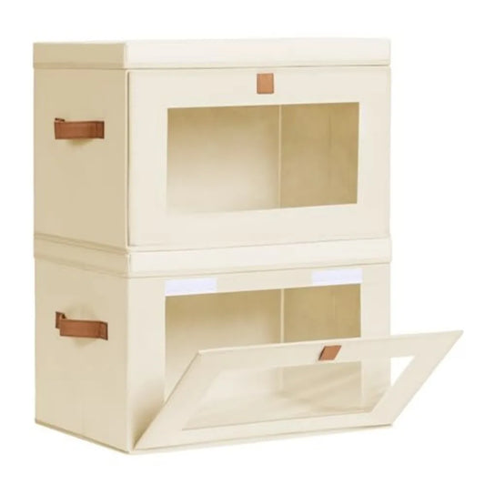 Collapsible Fabric Closet Storage Organizer with Handles