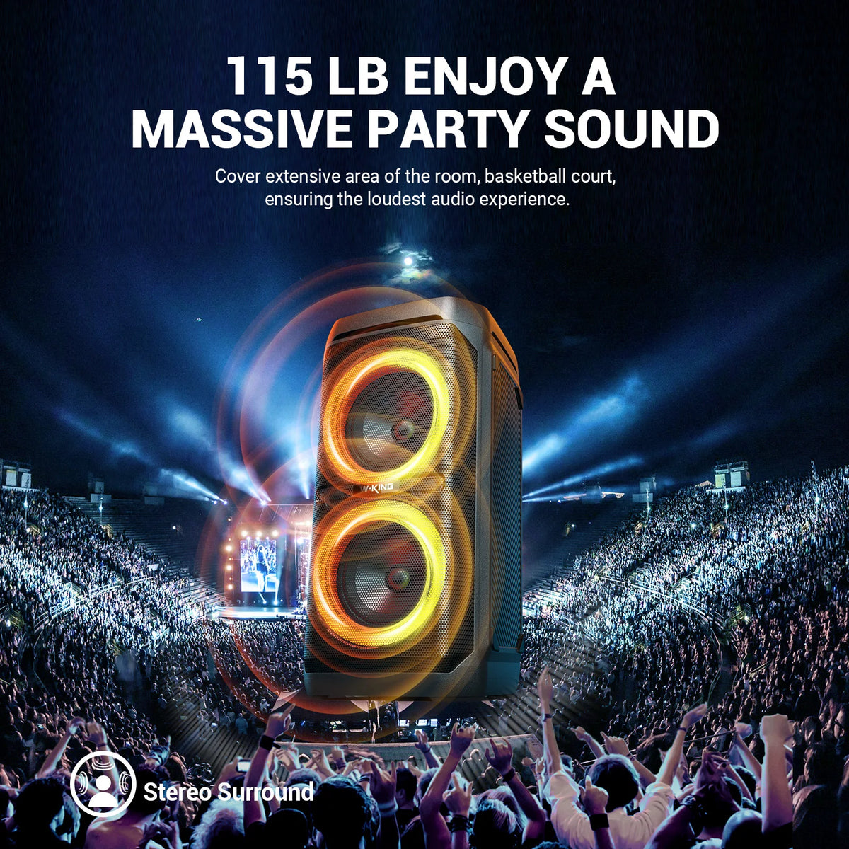 W-King T11 Portable Bluetooth Party Speaker