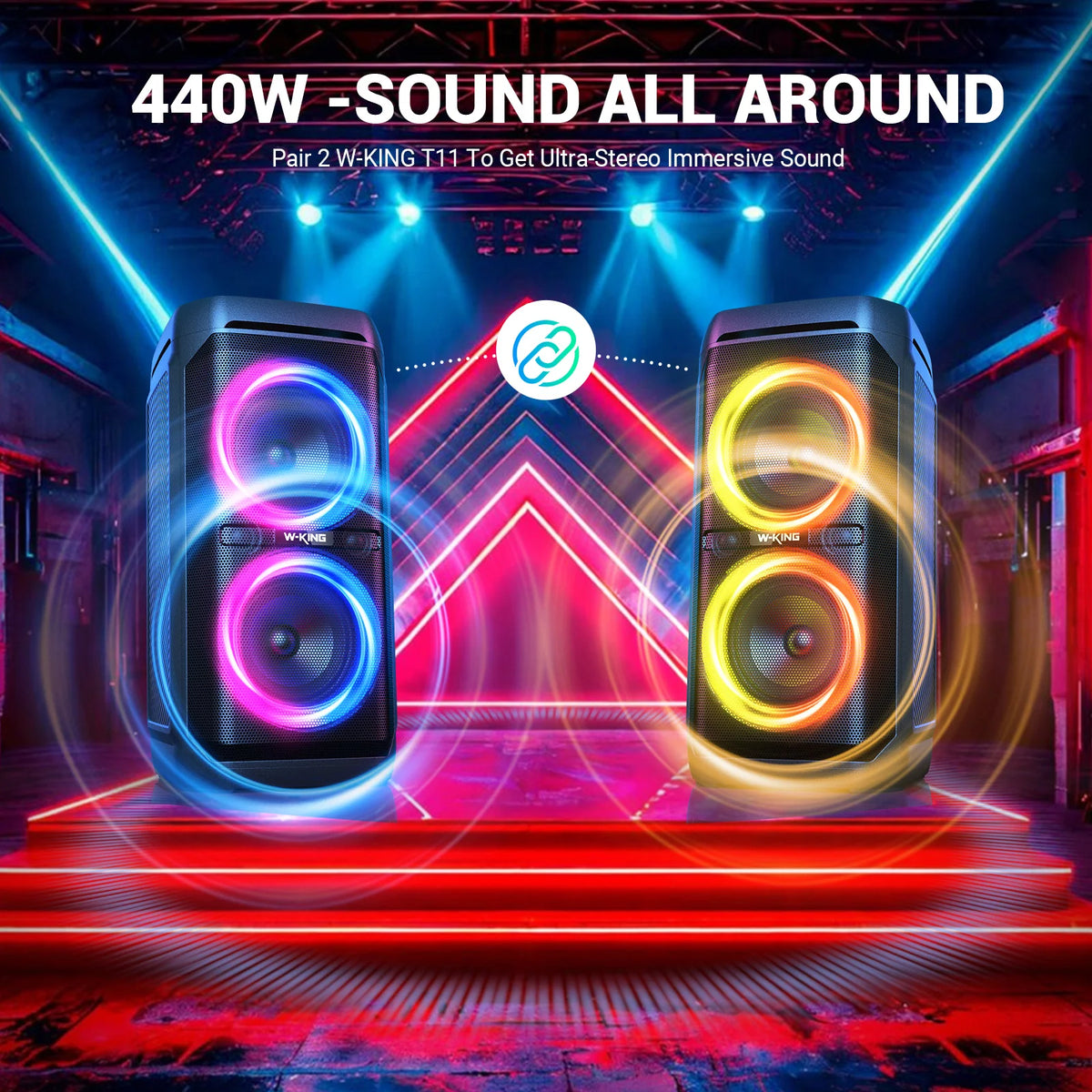 W-King T11 Portable Bluetooth Party Speaker