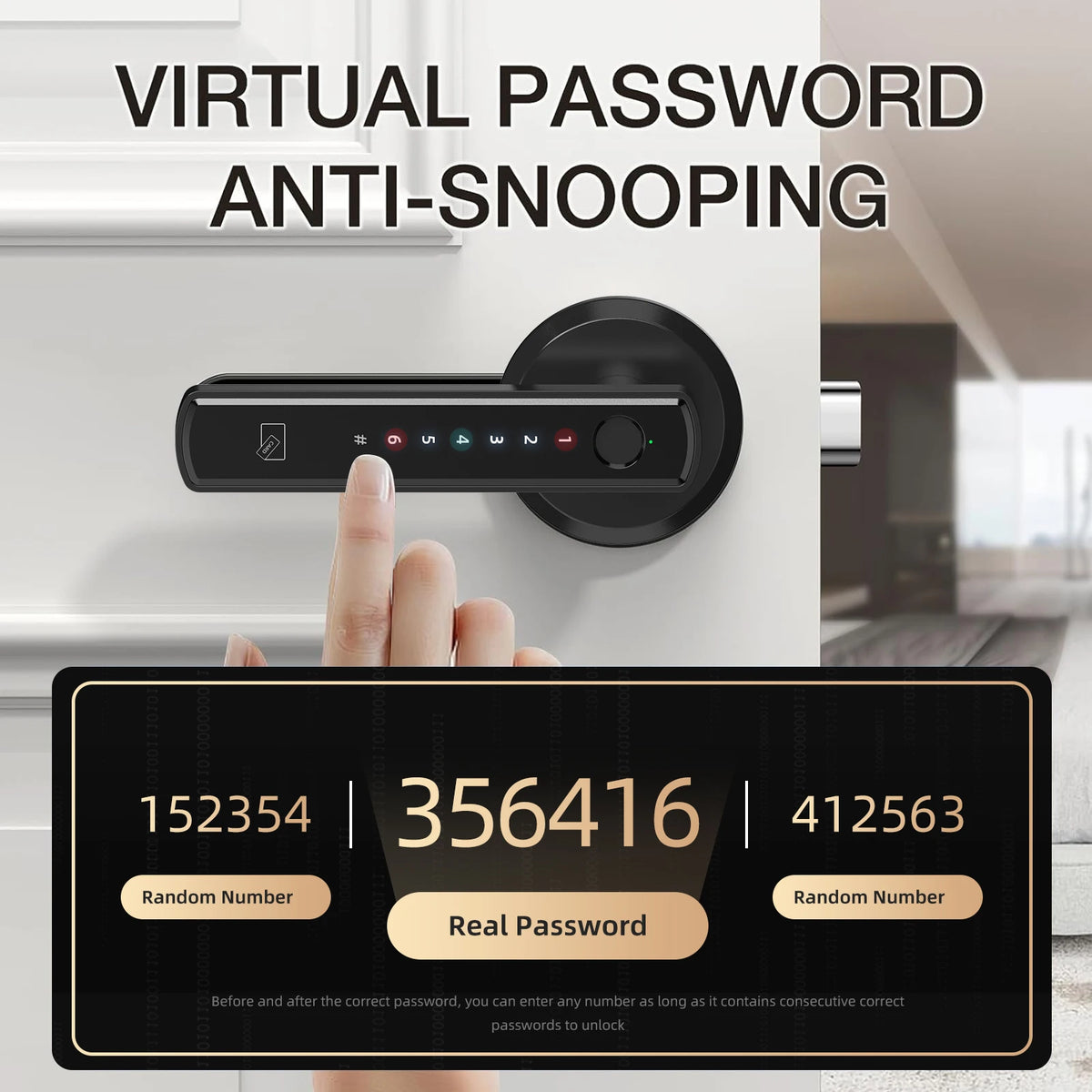 Viladepot Smart Fingerprint Touchscreen Door Lock