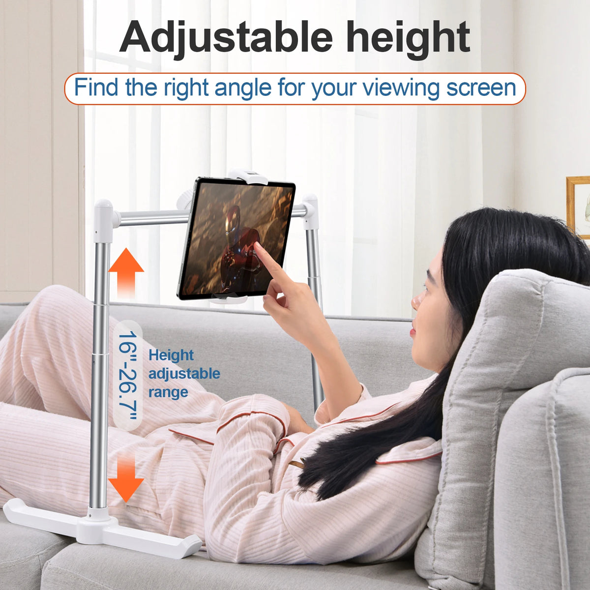 Oatsbasf Foldable Height Adjustable Phone And Tablet Stand