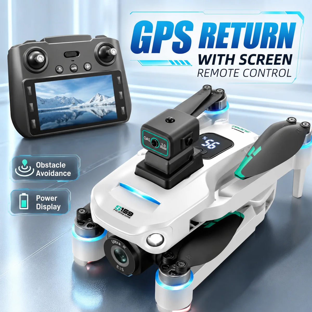 Znlyrion S159 GPS Drone With 8K Camera And Optical Flow