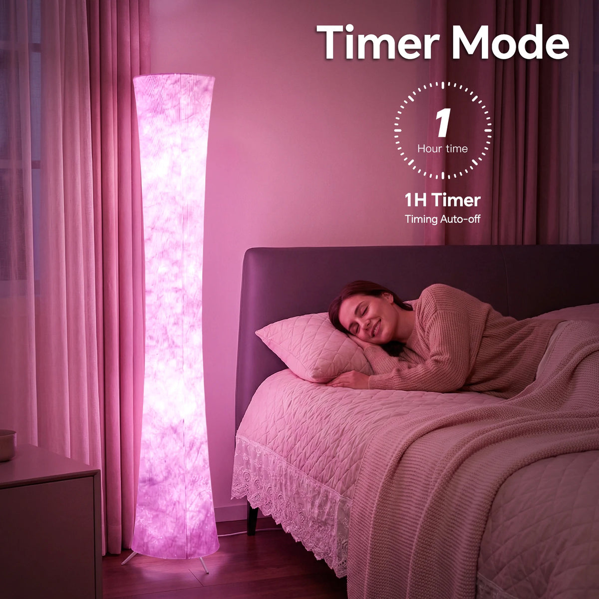 Smart Floor Lamp With Music Sync And Remote Control
