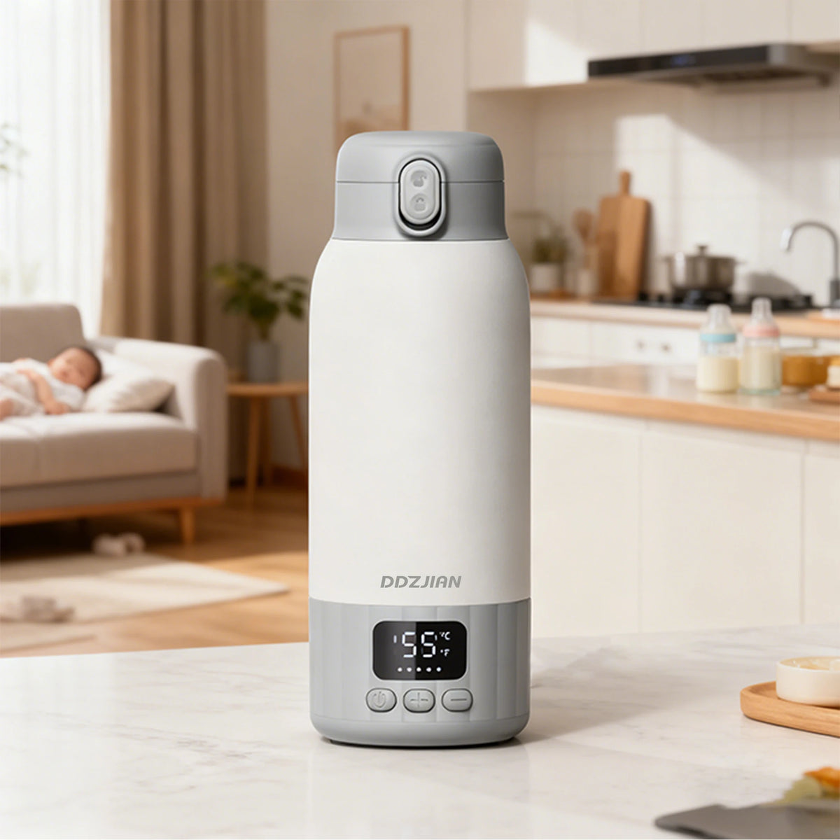 Electric Heating Thermos Cup Temp Display