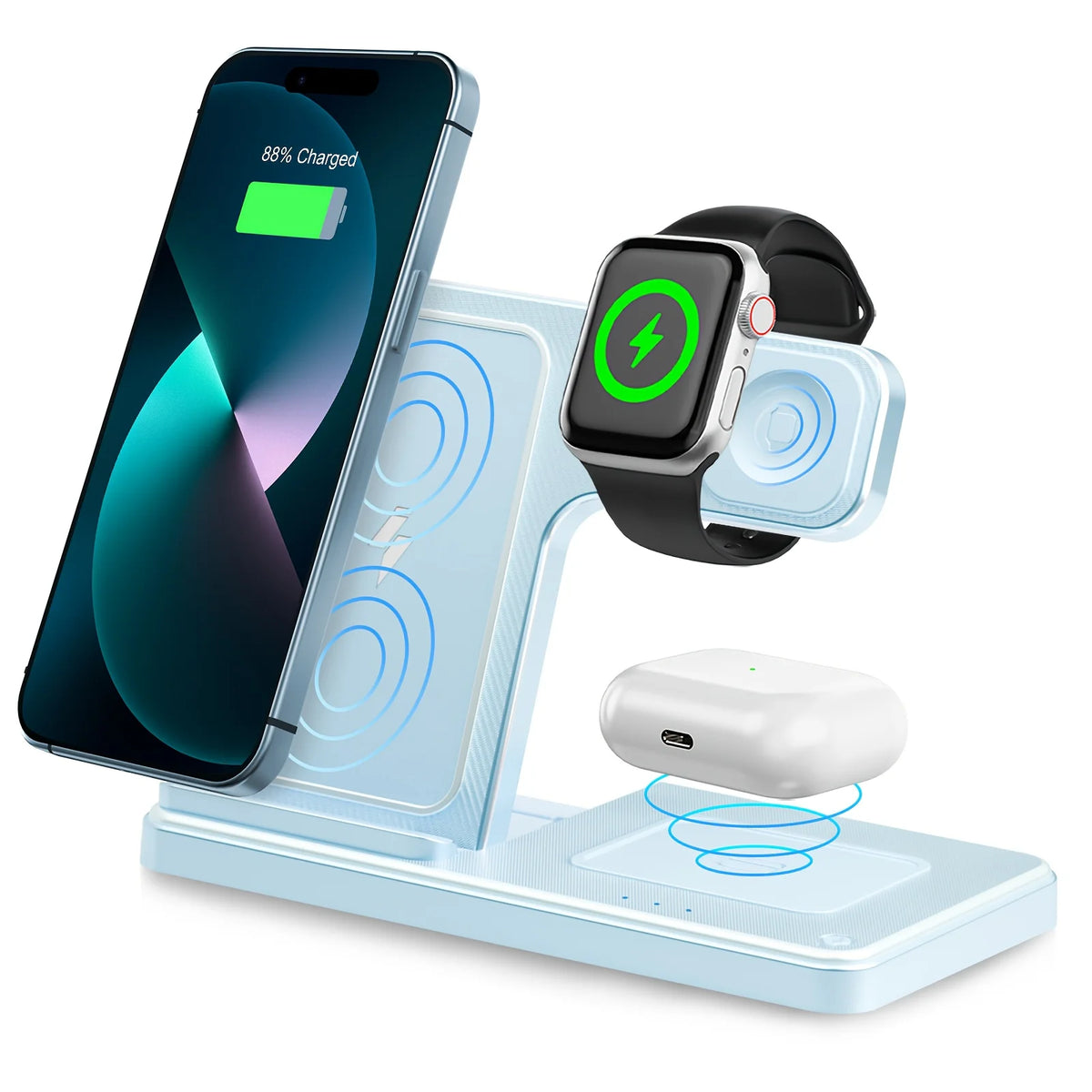 Foldable 15W Magnetic Wireless Charging Station