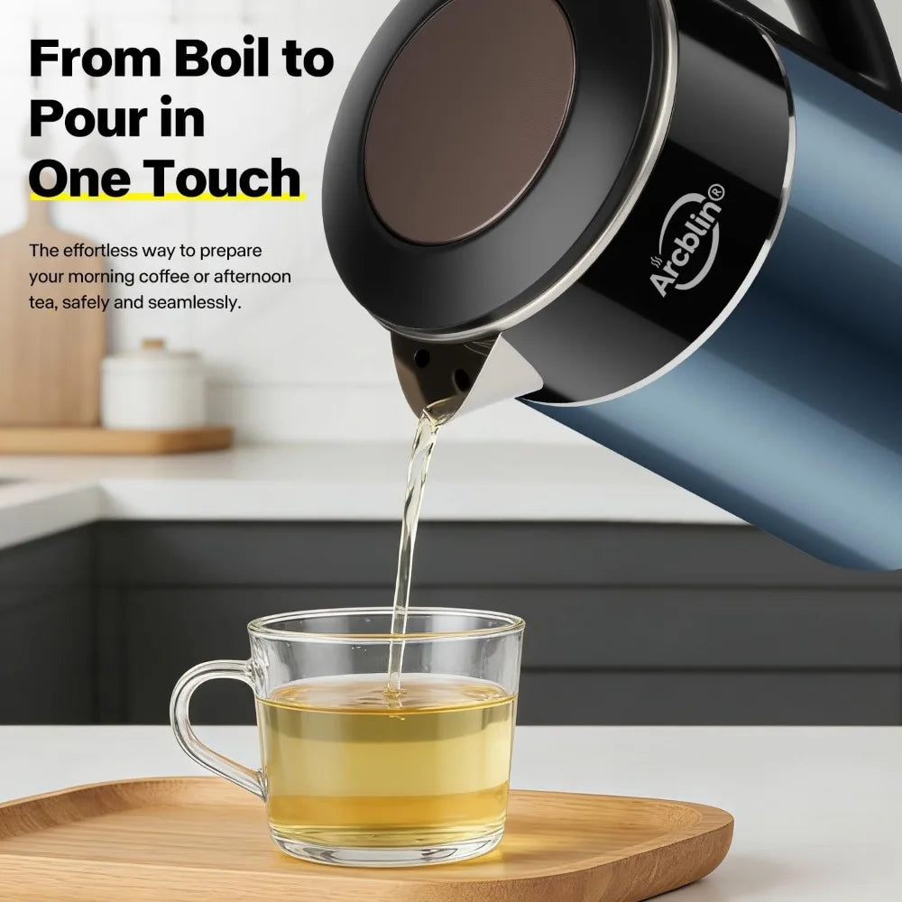 Double Wall Stainless Steel Electric Kettle With Auto Shutoff