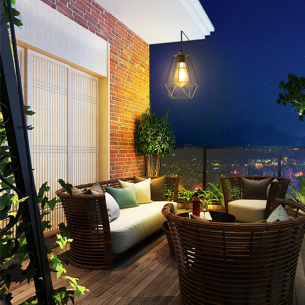 Intelamp Indoor Outdoor Solar Pendant Lights