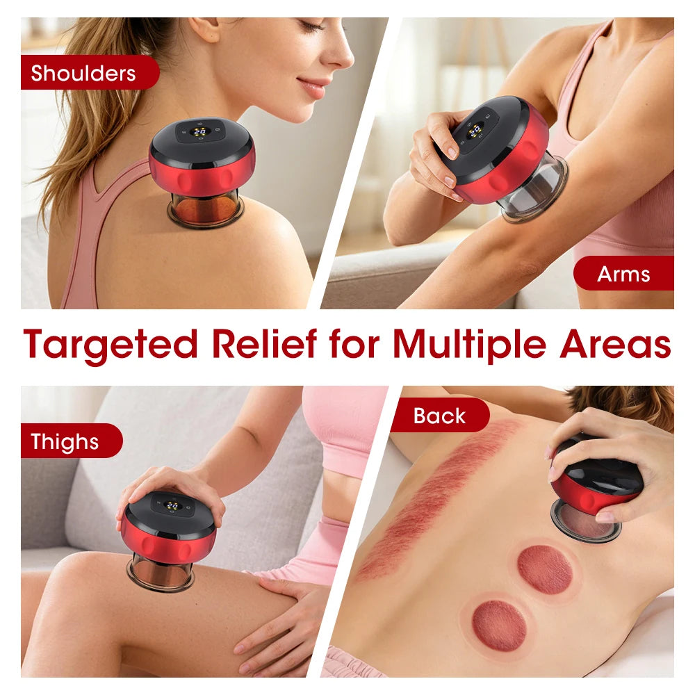 Intelligent Vacuum Cupping Massager With Adjustable Heat