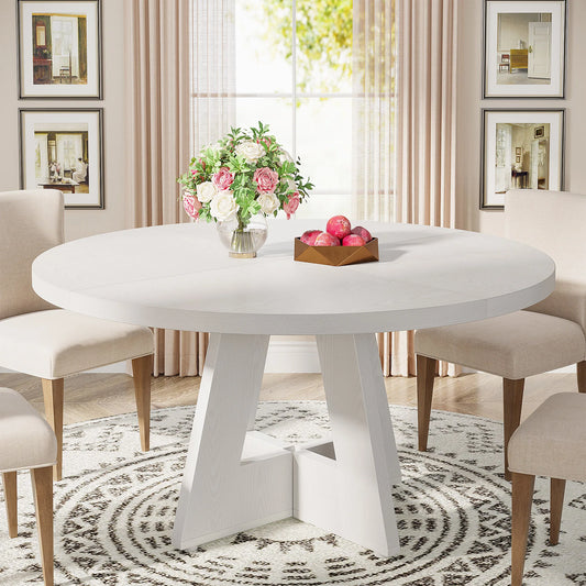 Tribesigns Round Farmhouse Dining Table