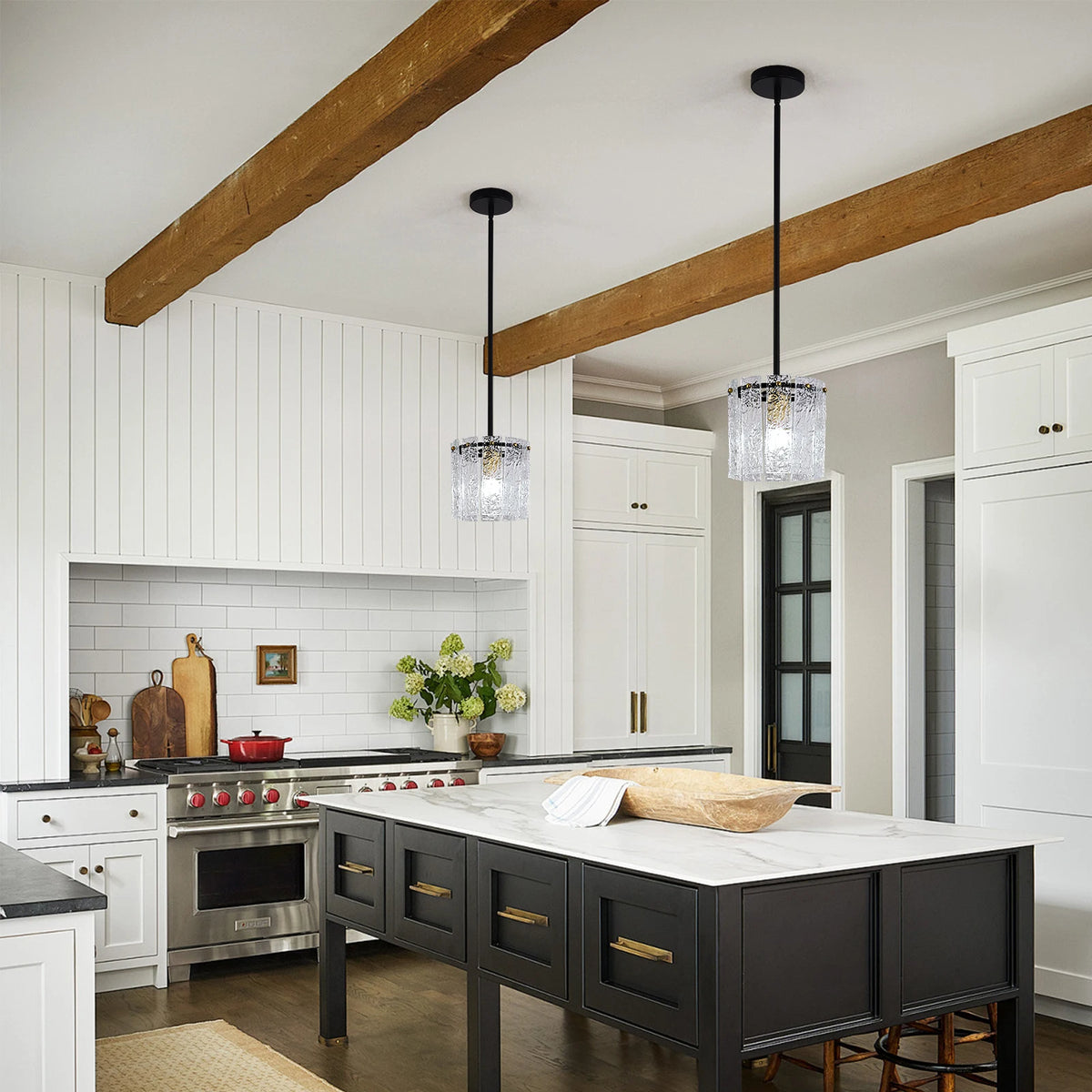 GreeLustr Crystal Glass Pendant Ceiling Light