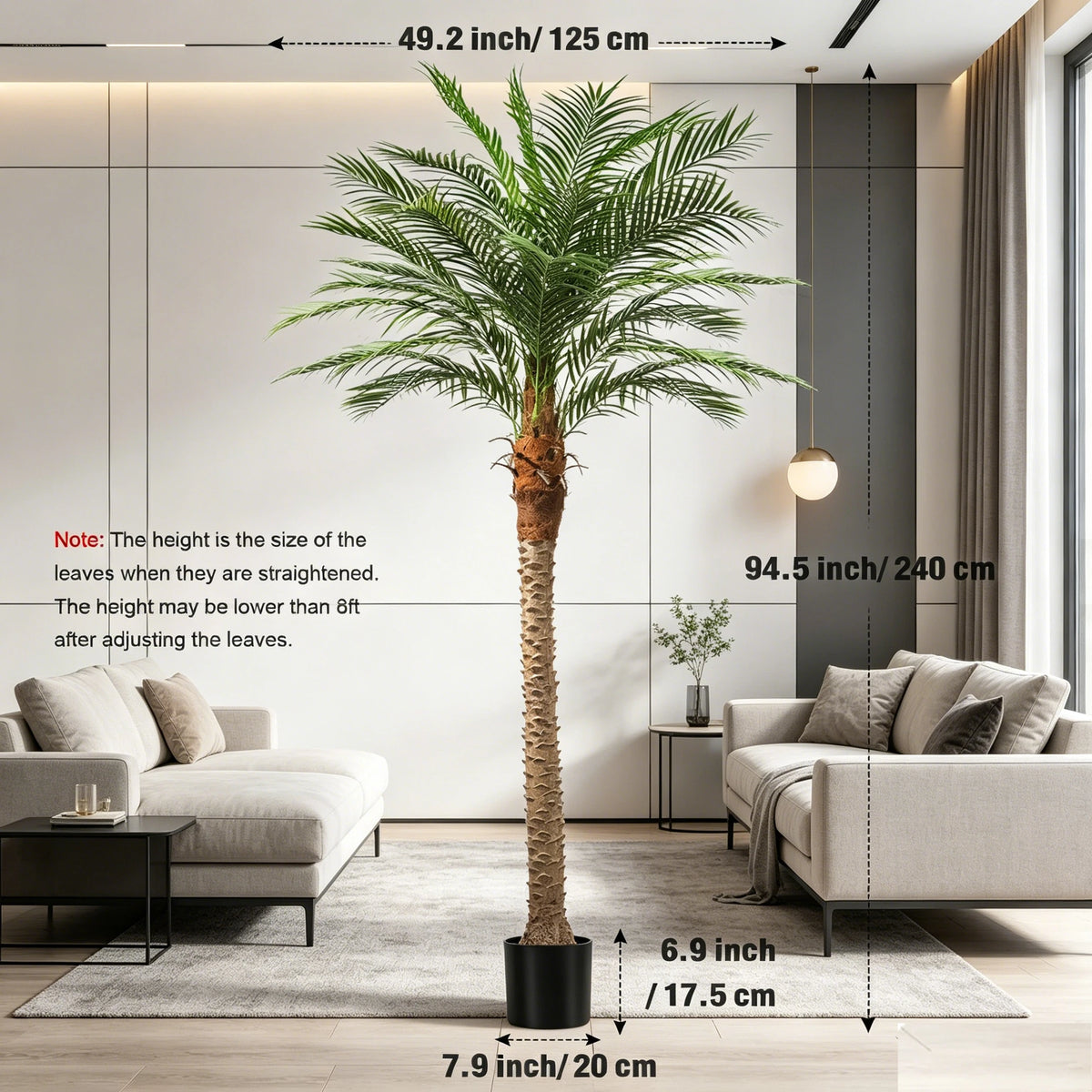 Olitree Artificial Golden Cane Palm Tree