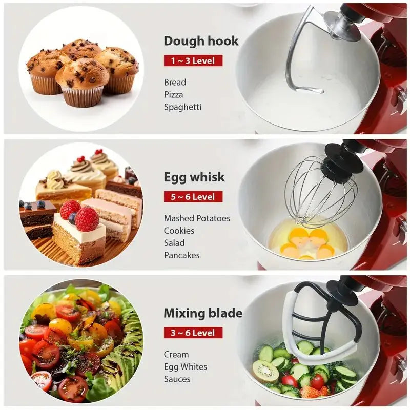 Cheftronic Tilt Head Electric Stand Mixer