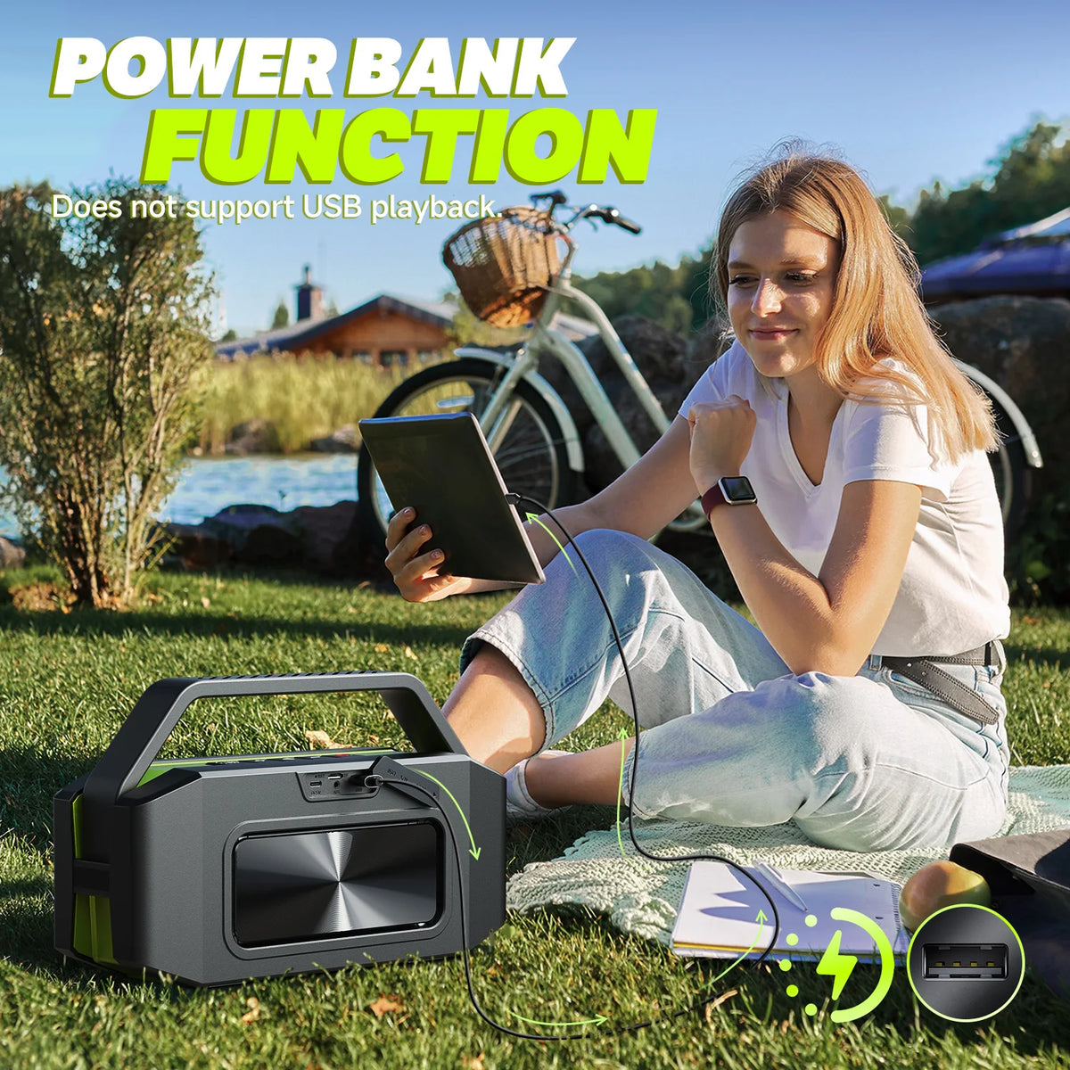 W-King D9-1 100W Bluetooth Speaker Waterproof Portable