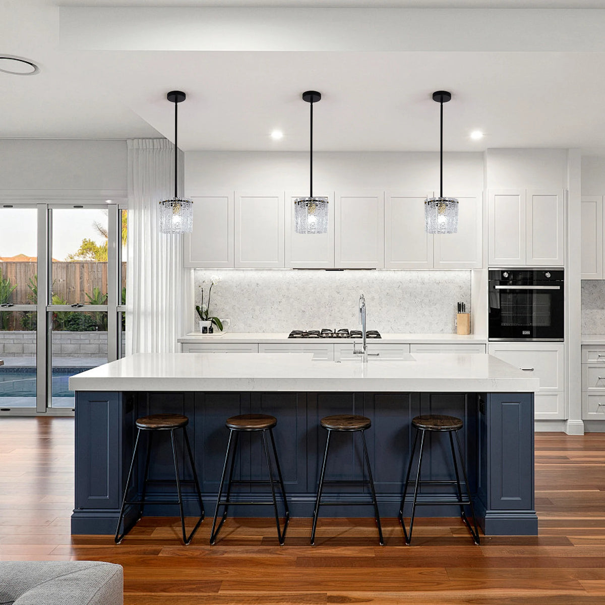 GreeLustr Crystal Glass Pendant Ceiling Light