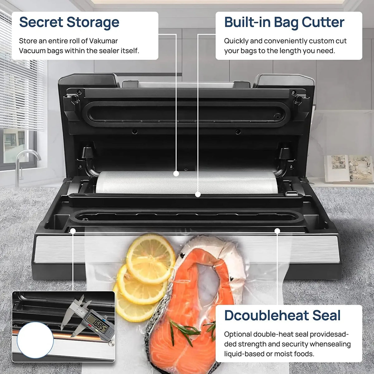 Vakumar Automatic Food Vacuum Sealer Machine