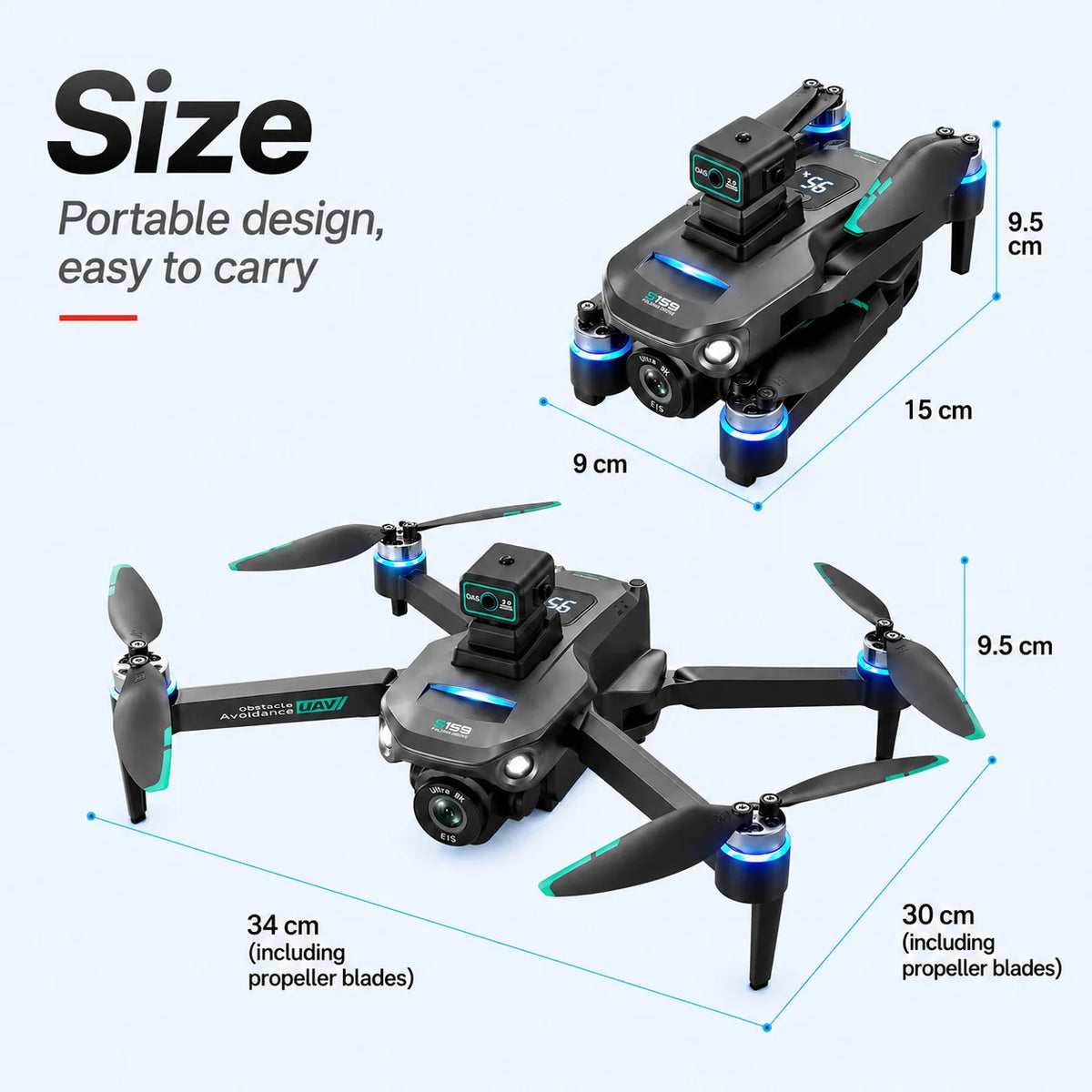ZNLYRION S159 Brushless GPS Drone With 8K Camera