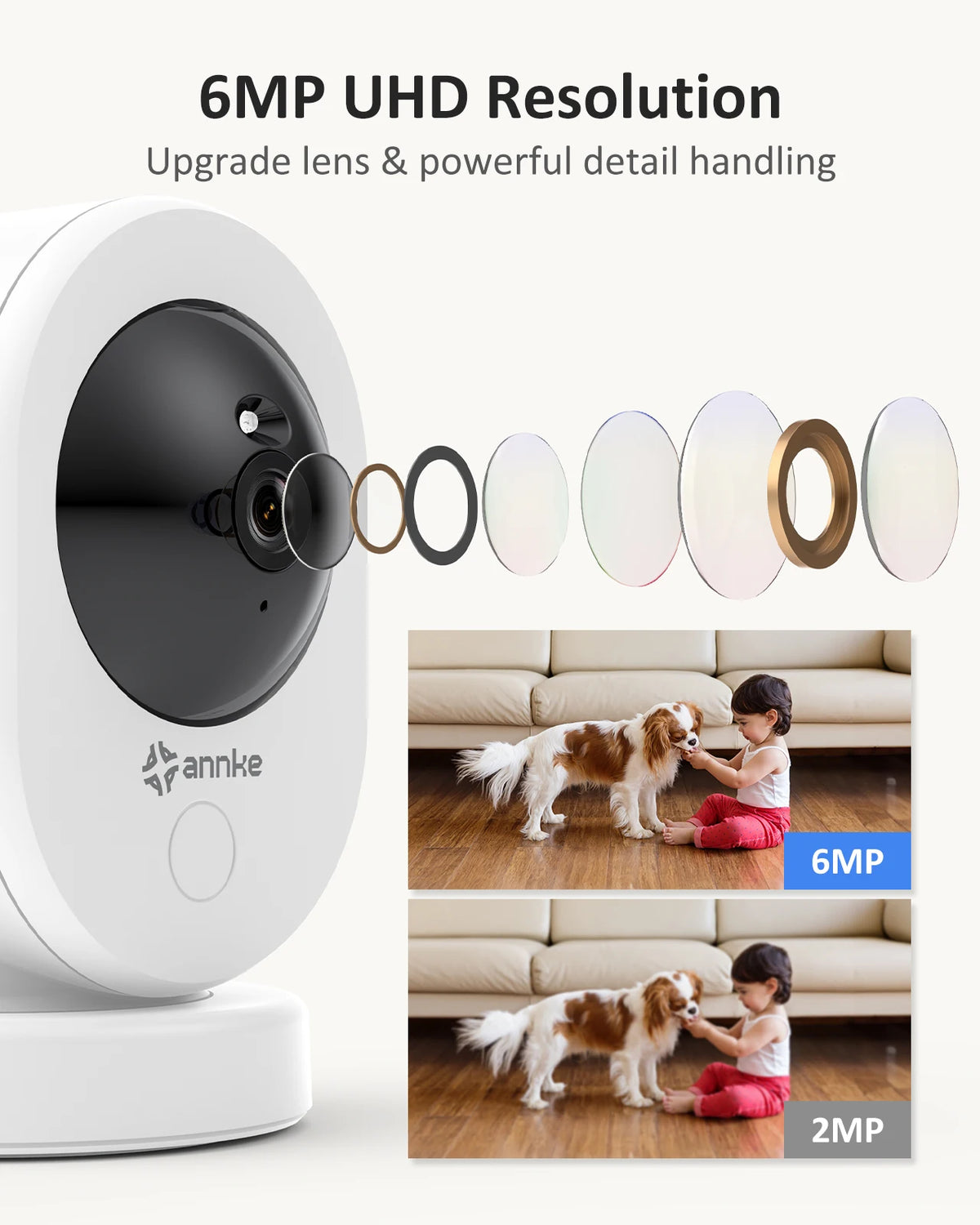 Annke 6MP Dual Band Wifi PTZ Security Camera