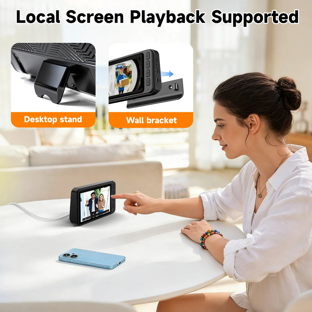 Wireless Video Doorbell With Night Vision And Two Way Talk