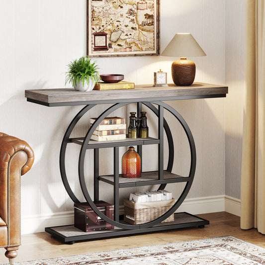 Tribesigns Four Tier Industrial Console Table