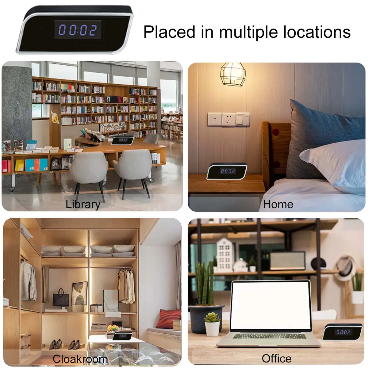Ouvis 4K Smart Clock Security Camera With Night Vision