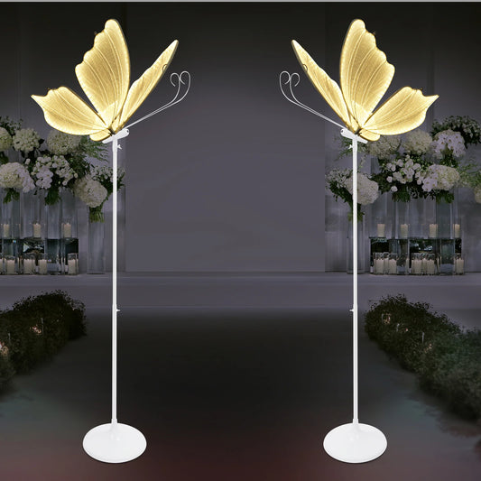 Romantic Butterfly Floor Lamp LED Wedding Decor