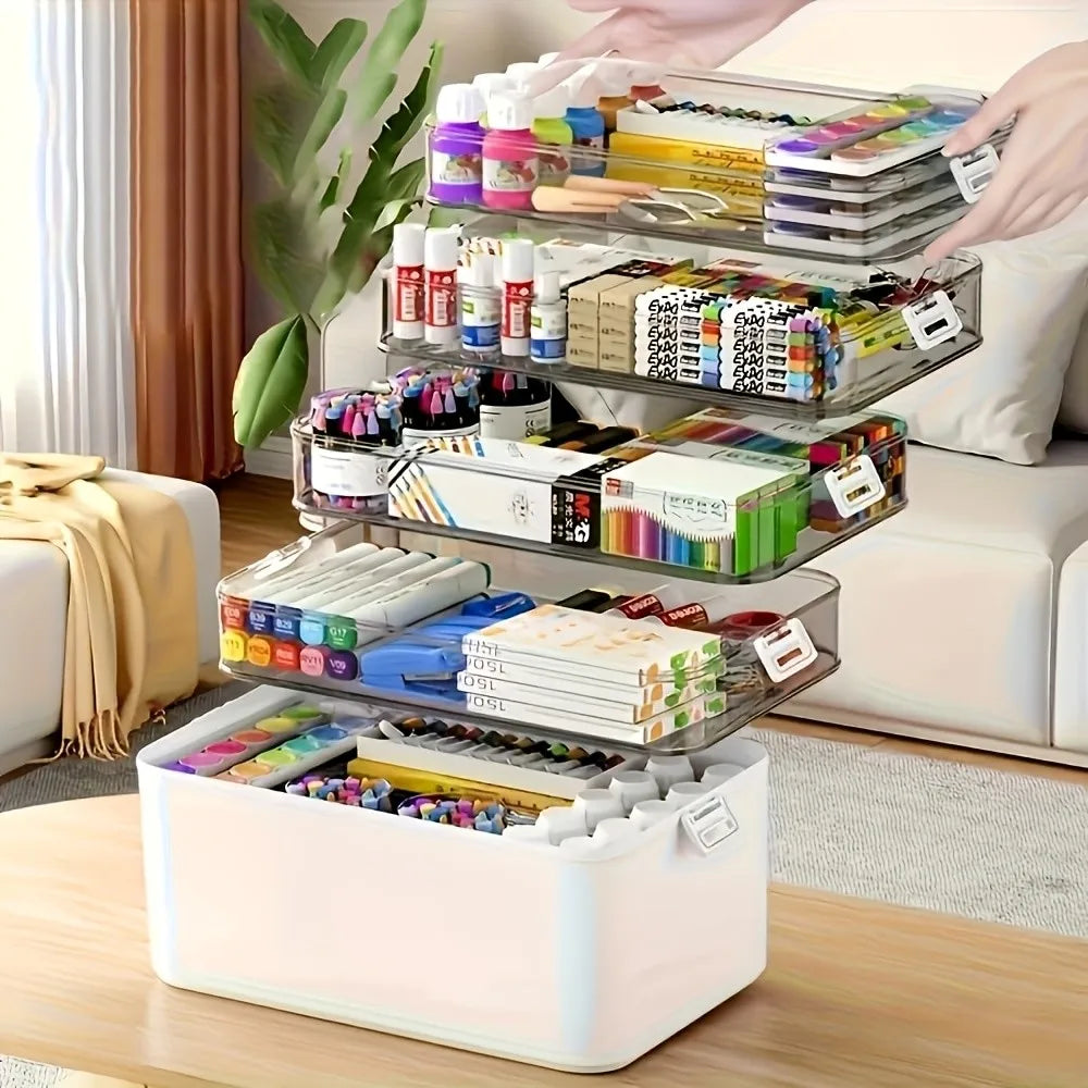 Five Layer Portable Plastic Storage Box for Home Storage