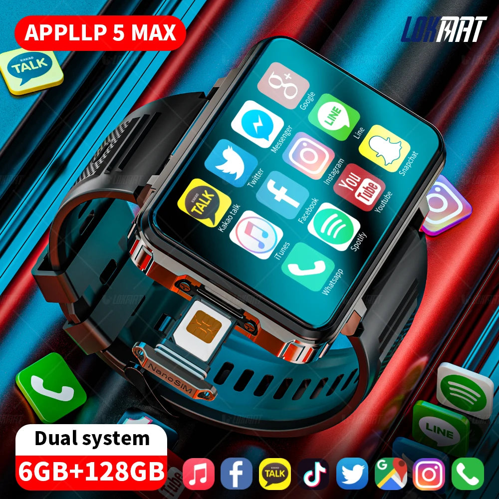 LOKMAT Android 4G Smartwatch Phone With Dual Cameras
