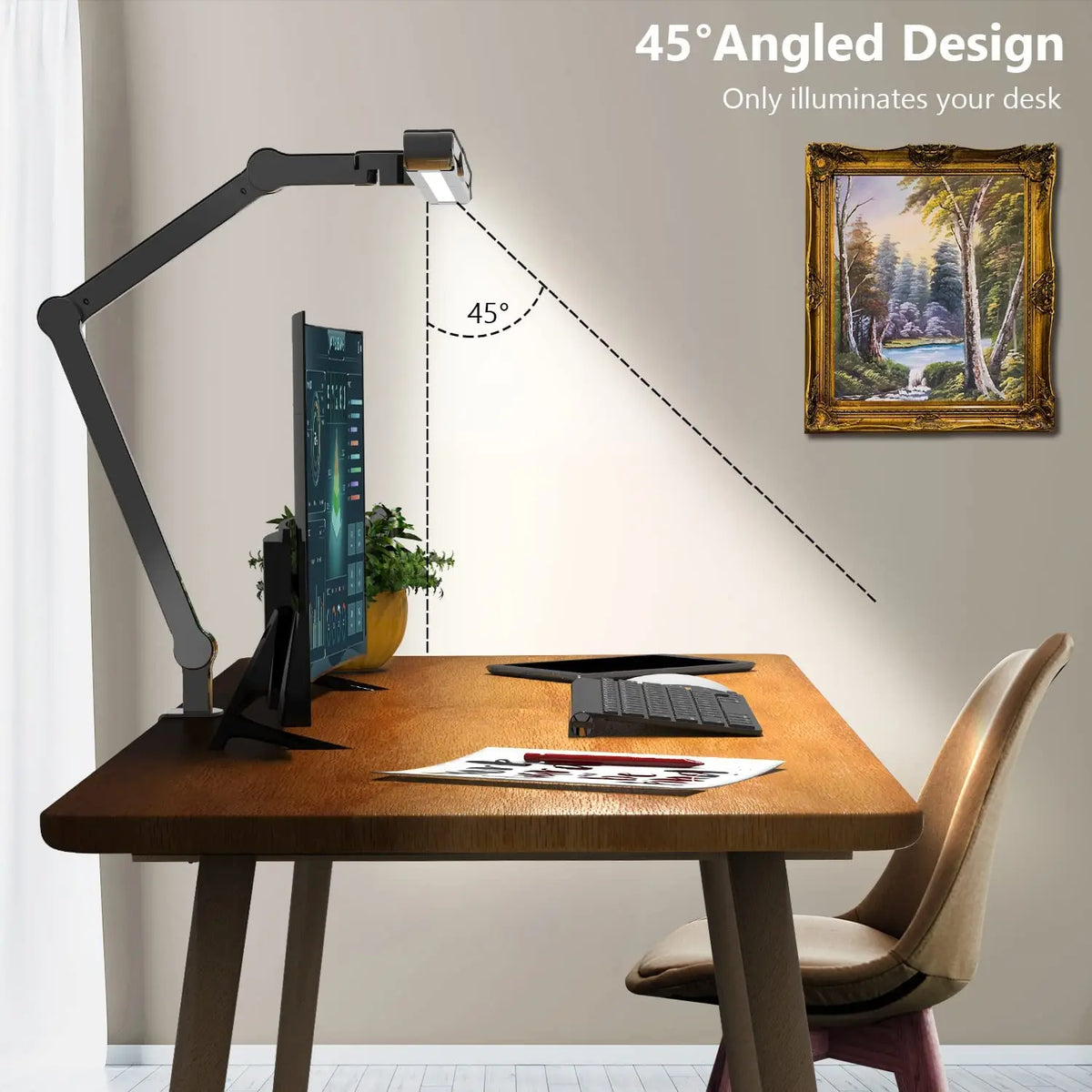 Aiopp Three Head Desk Lamp With Memory Function