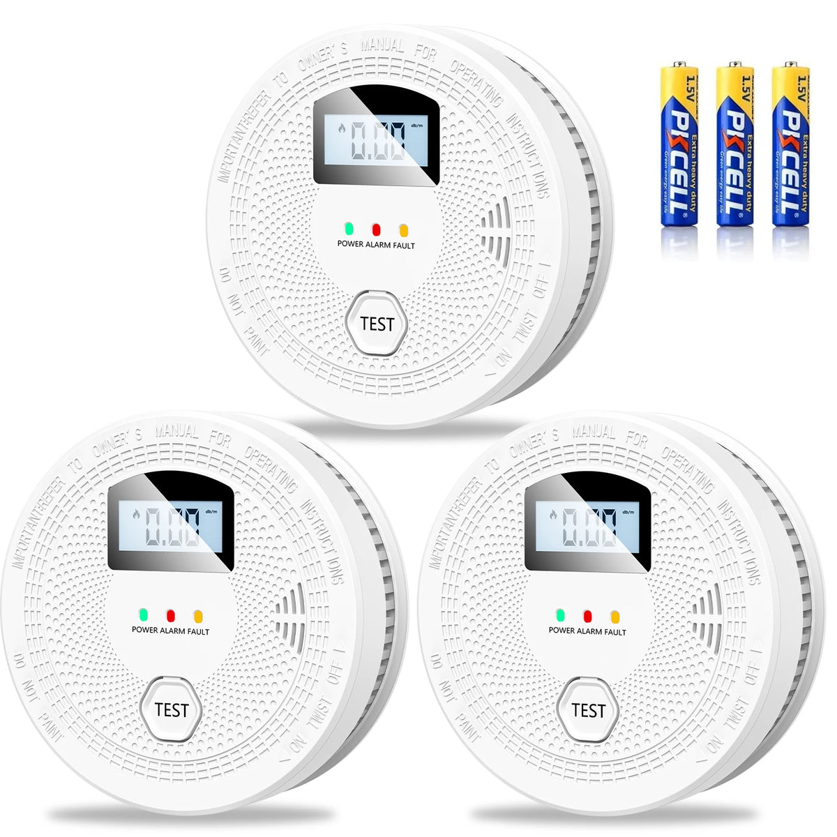 Battery Powered 2 In 1 Smoke And Carbon Monoxide Alarm