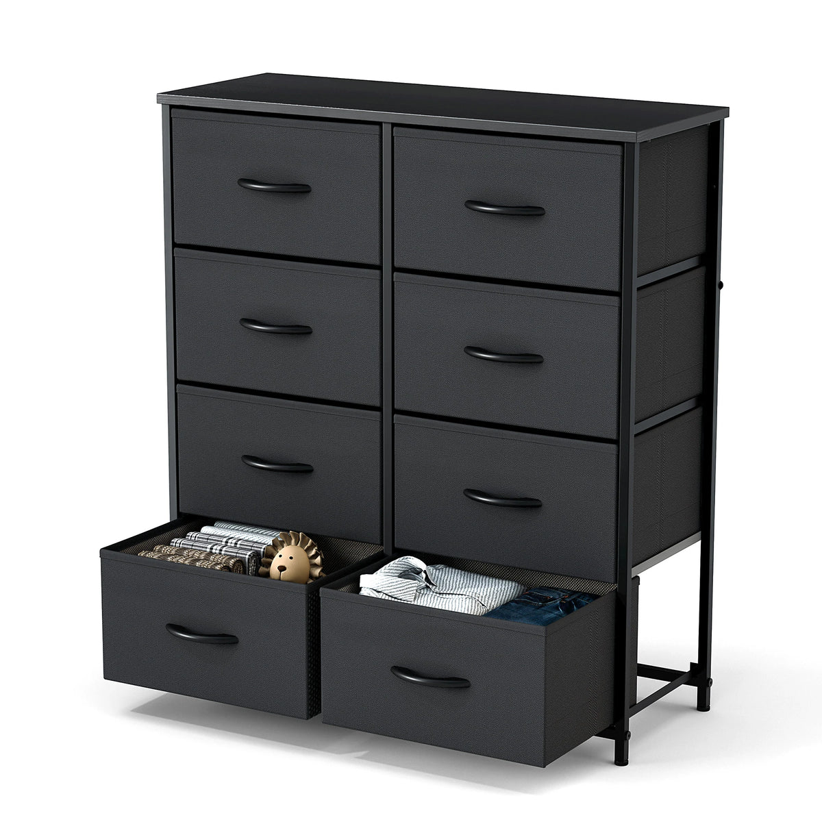 JHK Fabric Drawer Wardrobe Storage Cabinet