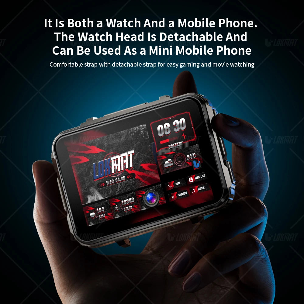 LOKMAT Android 4G Smartwatch Phone With Dual Cameras