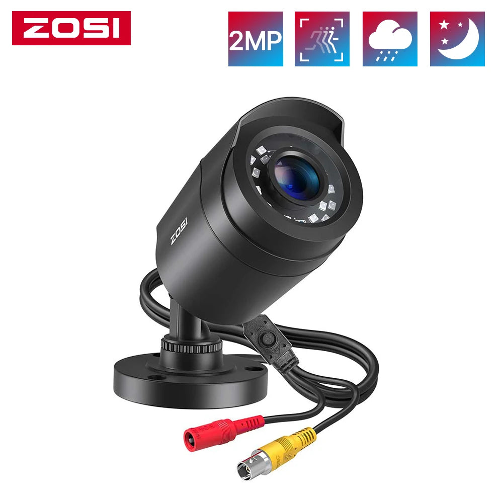 Zosi 2MP 1080P Bullet Security Camera For Surveillance