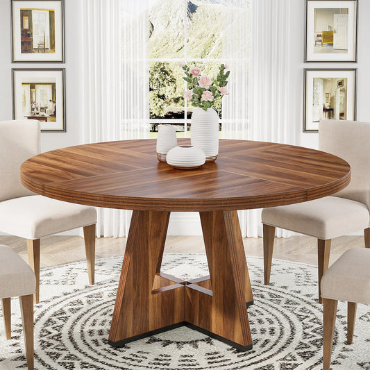 Tribesigns Round Farmhouse Dining Table