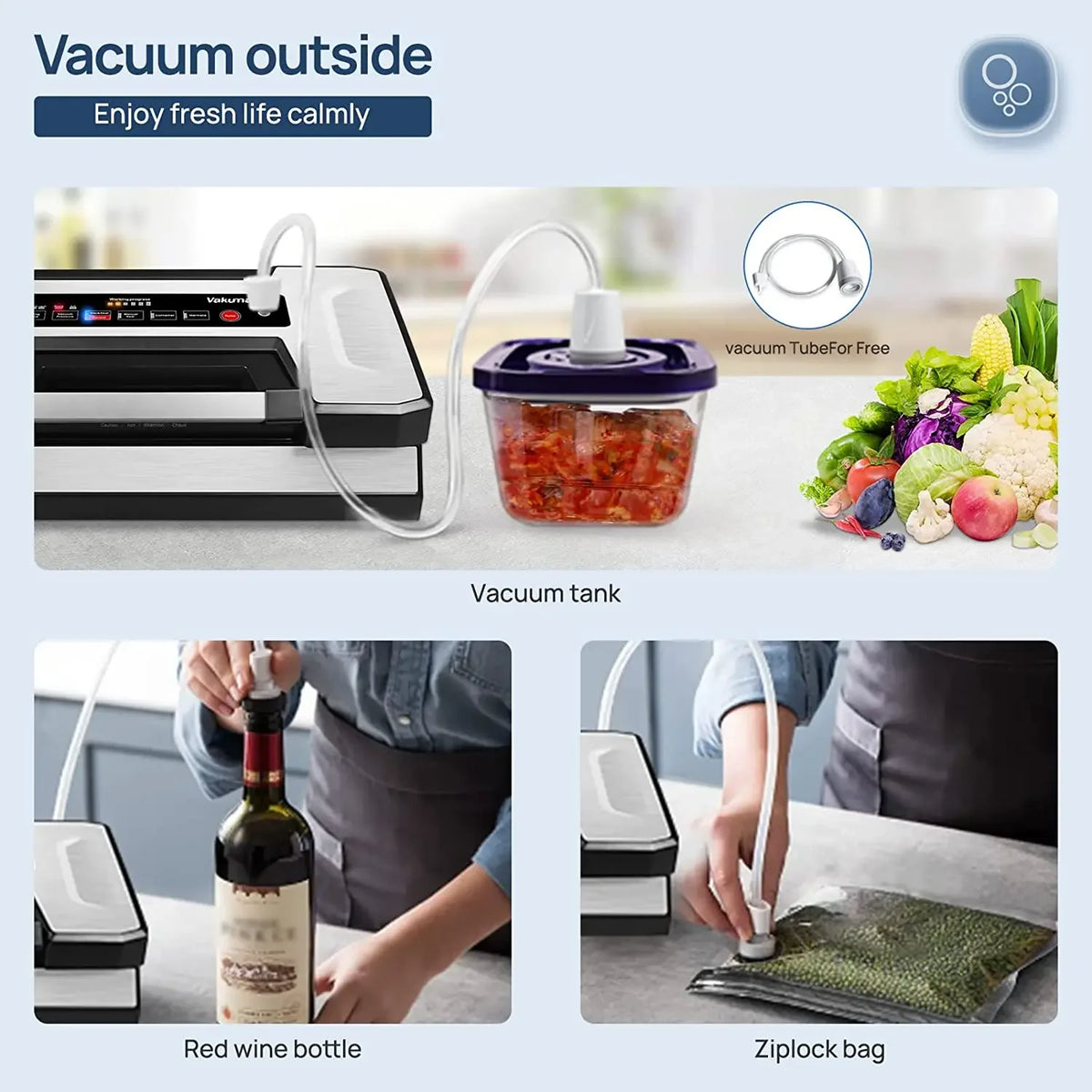 Vakumar Automatic Food Vacuum Sealer Machine