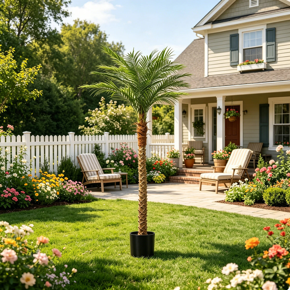 Olitree Artificial Golden Cane Palm Tree