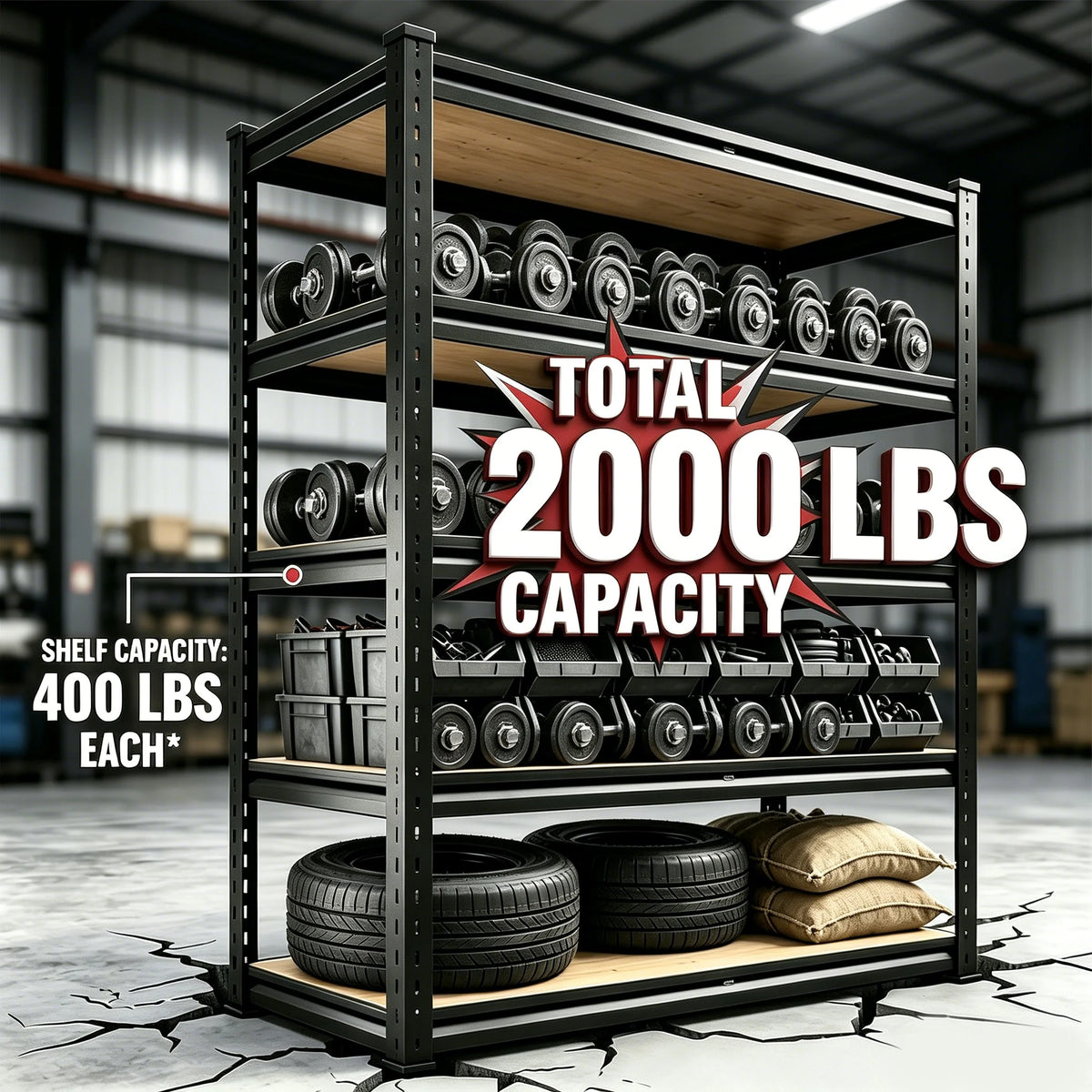 Adjustable Metal Utility Storage Rack Organizer
