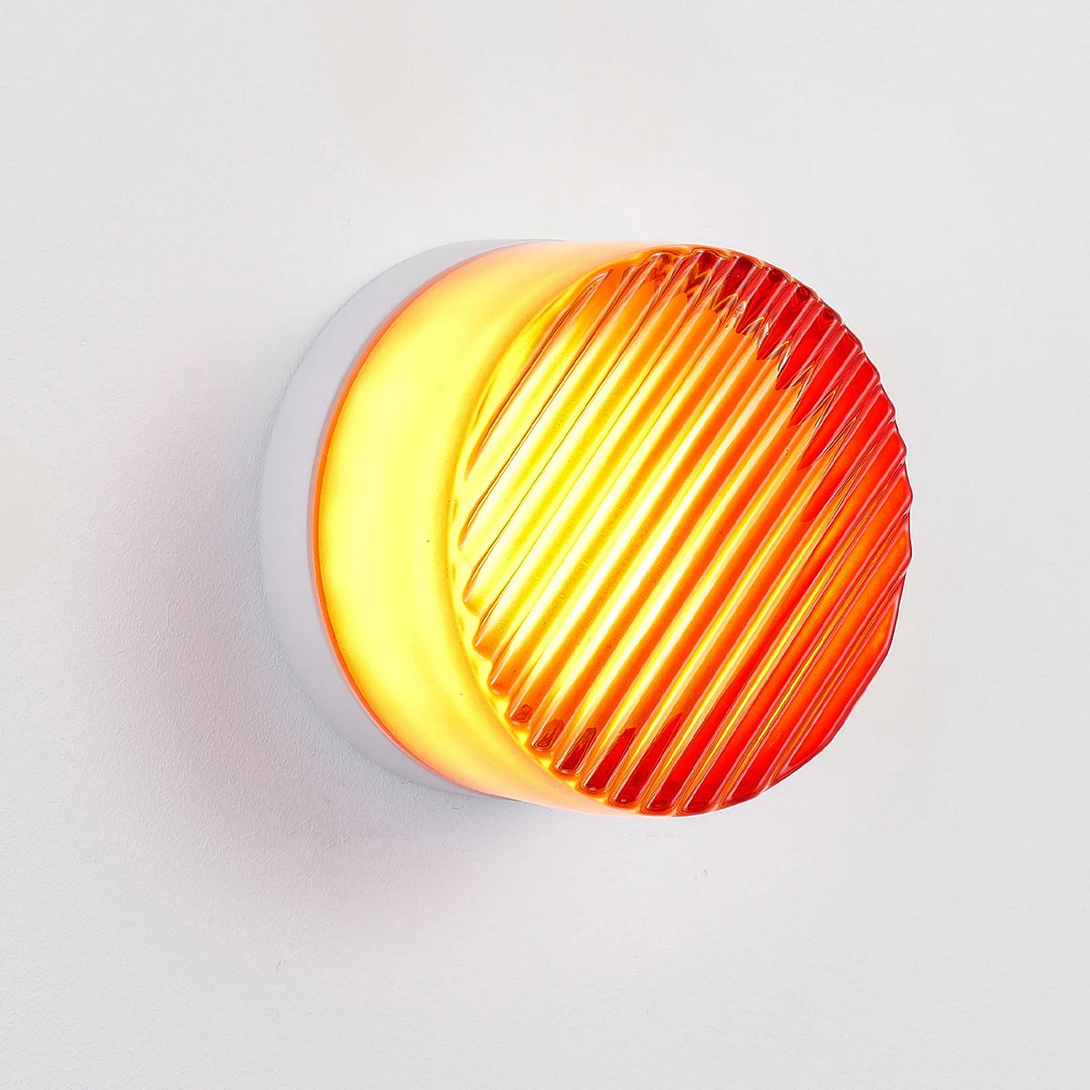 ARLGSITE Aluminum Ribbed Glass Wall Light