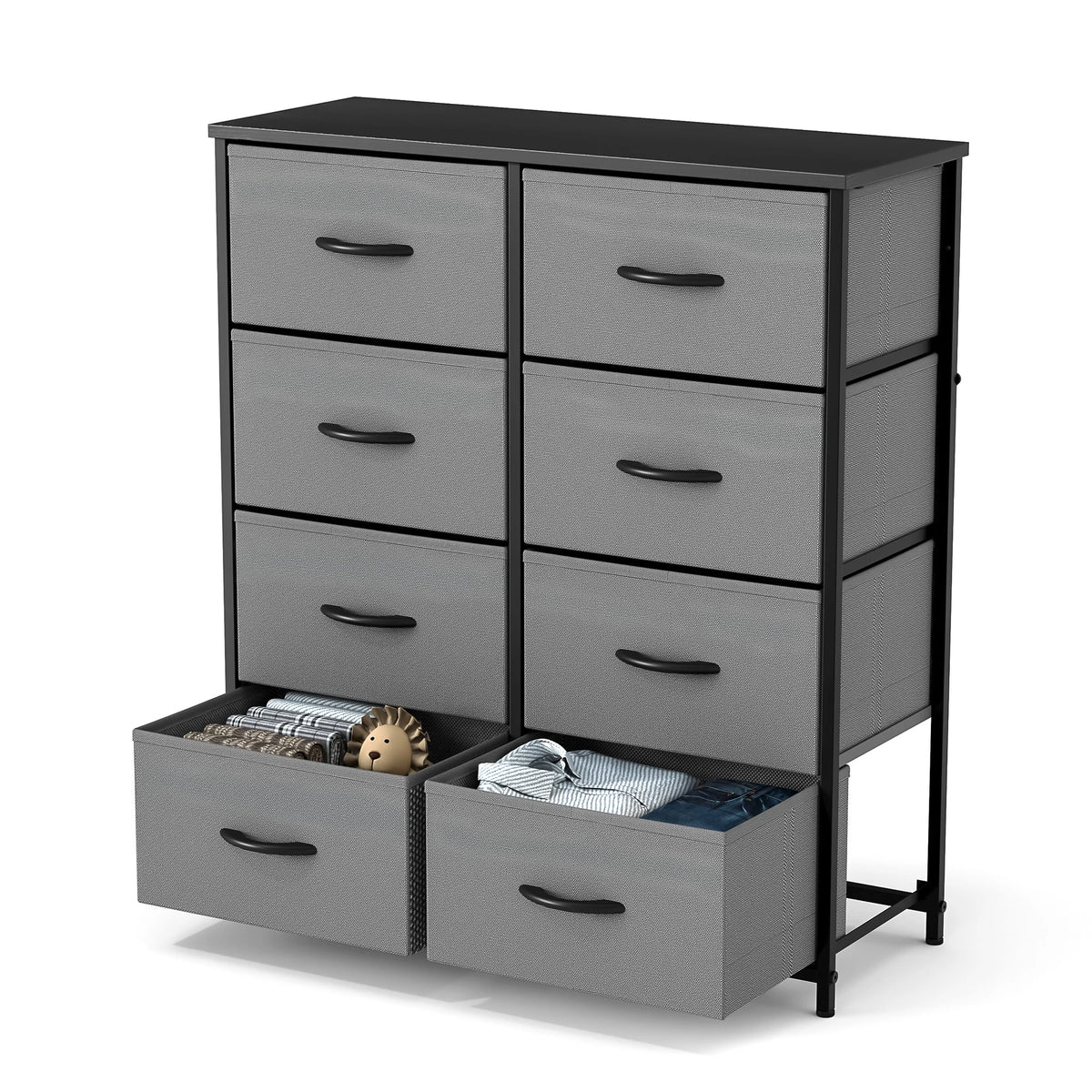JHK Children's Fabric Drawer Wardrobe Storage Cabinet