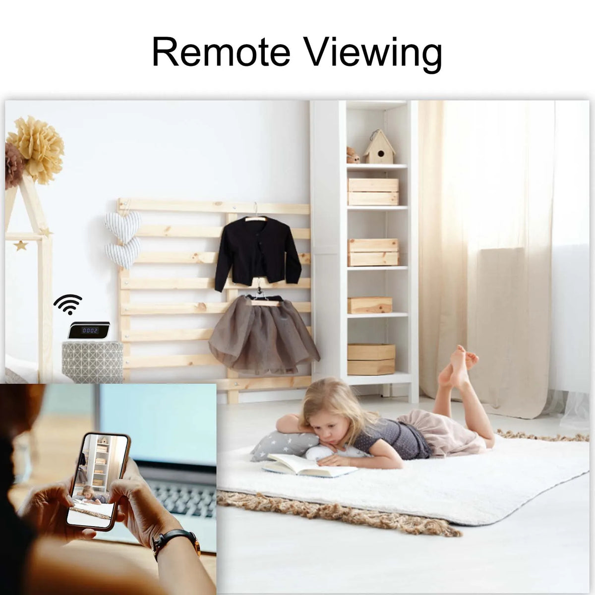 Ouvis 4K Smart Clock Security Camera With Night Vision