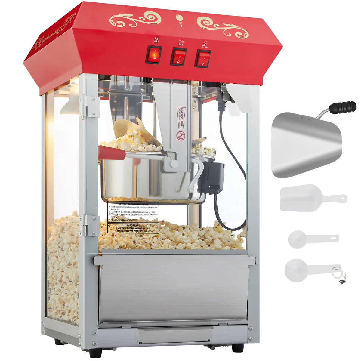 SucceBuy Countertop Popcorn Popper Machine