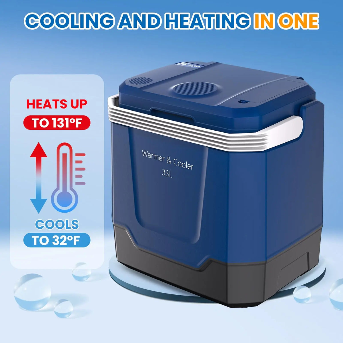 HiMISS Portable Electric Cooler And Warmer For Cars And Home