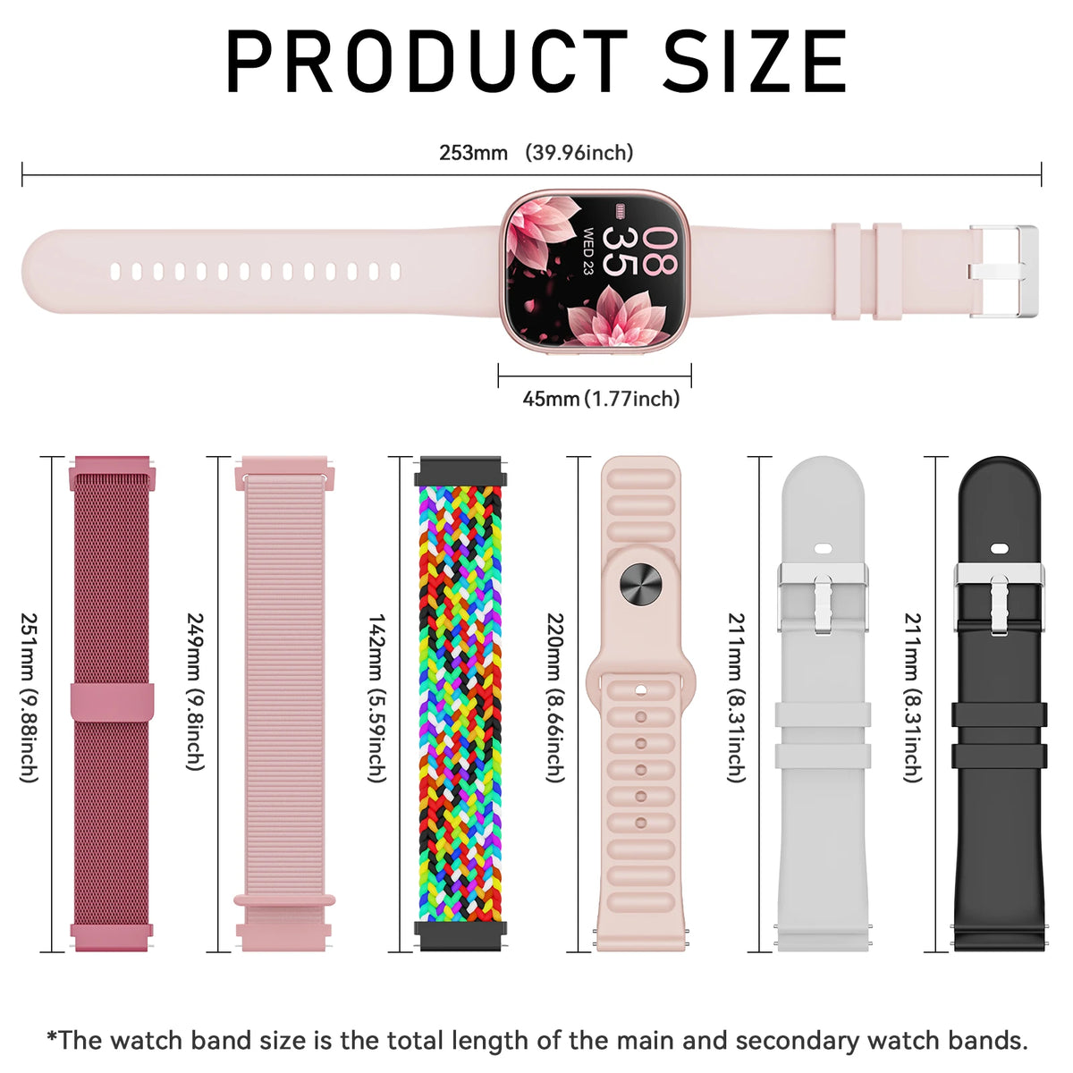 Smartwatch Fitness Tracker With Heart Rate Monitoring