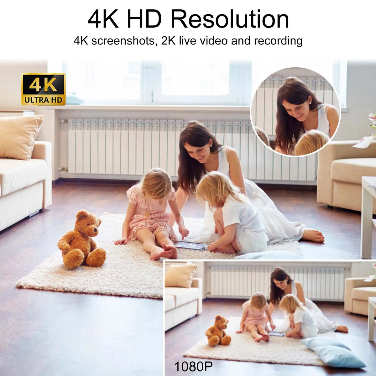 Ouvis 4K Smart Clock Camera With AI Night Vision