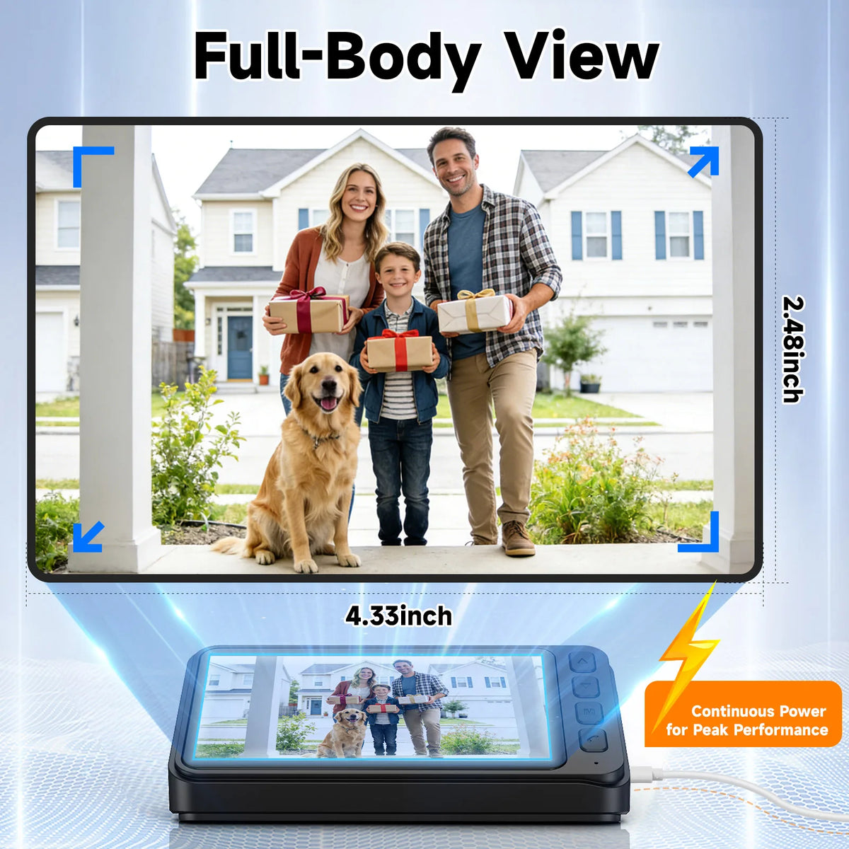 Wireless Video Doorbell With Night Vision And Two Way Talk