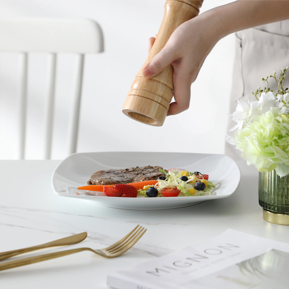 MALACASA Julia Porcelain Dinnerware Set