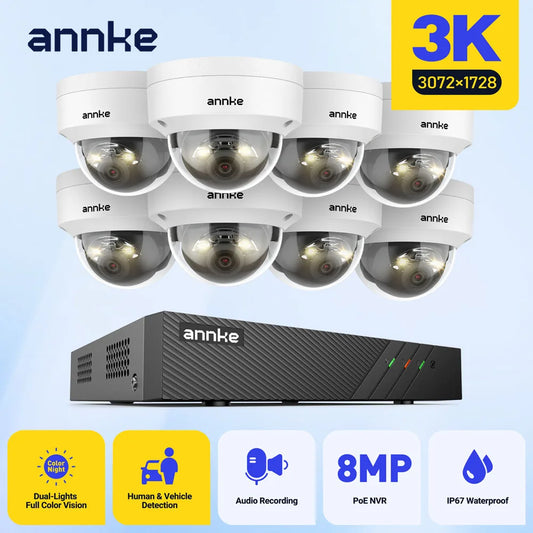 Annke 8CH 5MP POE Security System